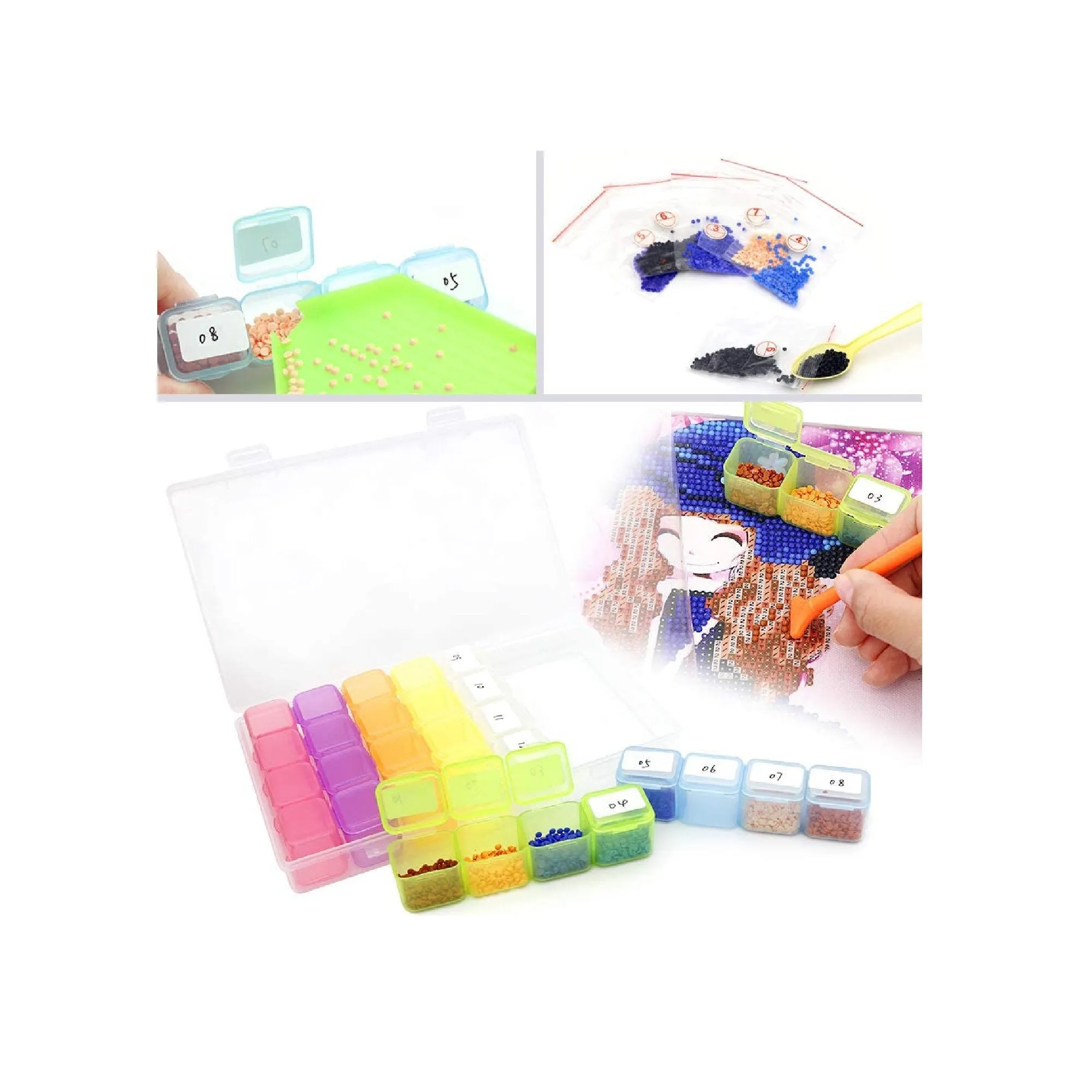 60 Pieces 5D Diamond Painting Tools | DIY Painting Accessories Diamond Cross Sticky Clay