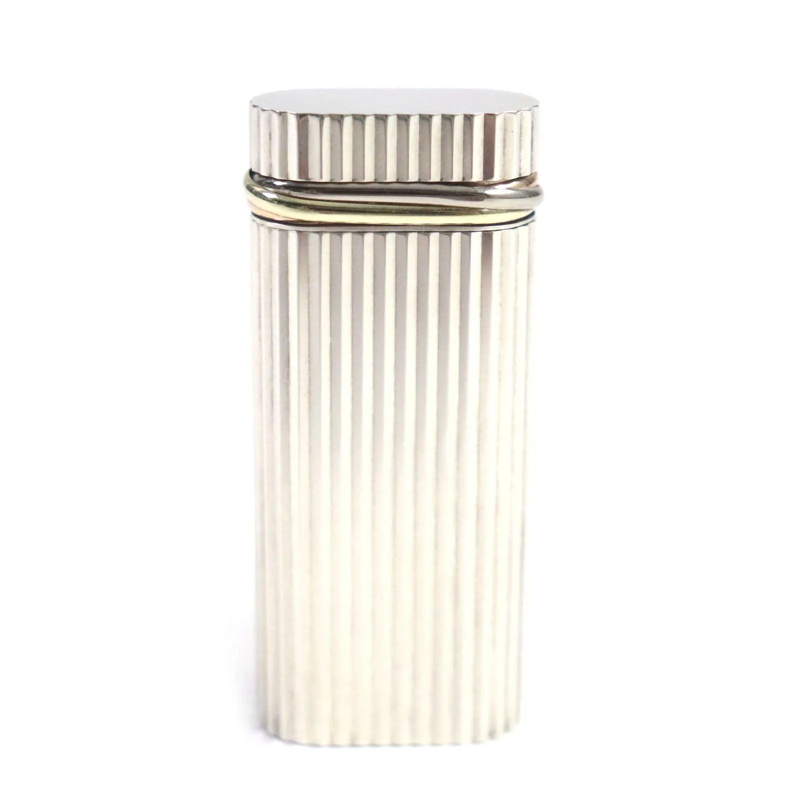 Cartier Trinity Silver Gas Lighter Roller Type