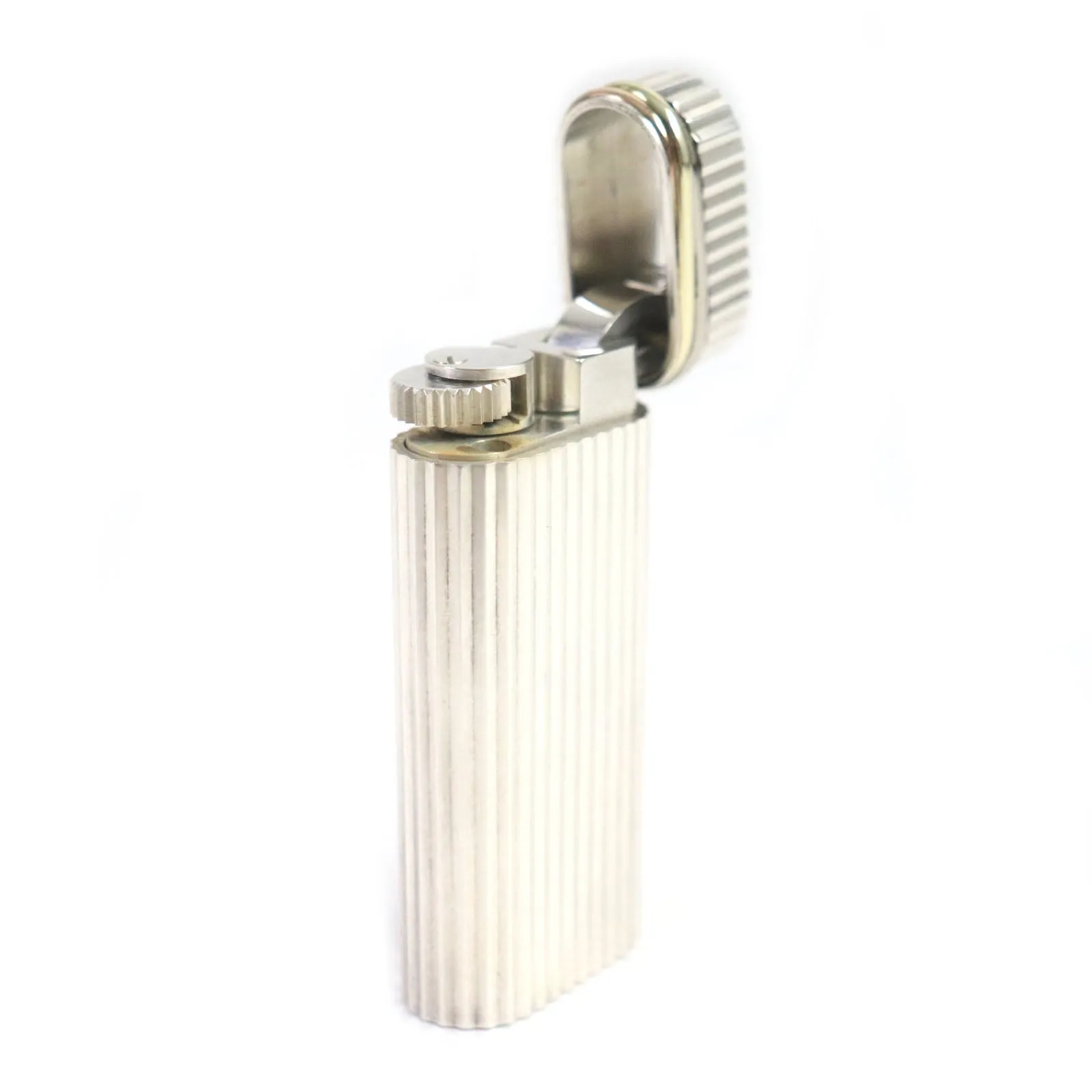 Cartier Trinity Silver Gas Lighter Roller Type