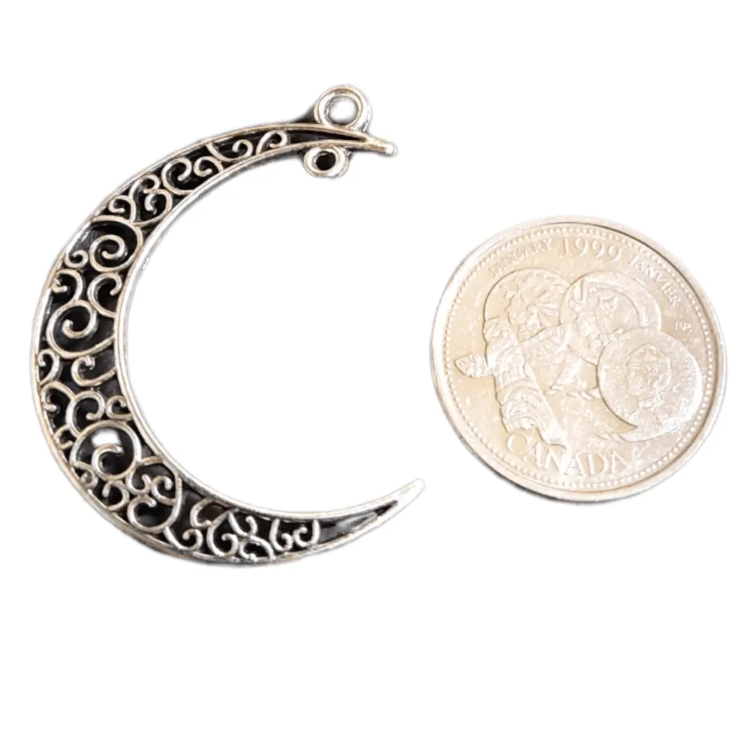 Filigree Crescent Moon