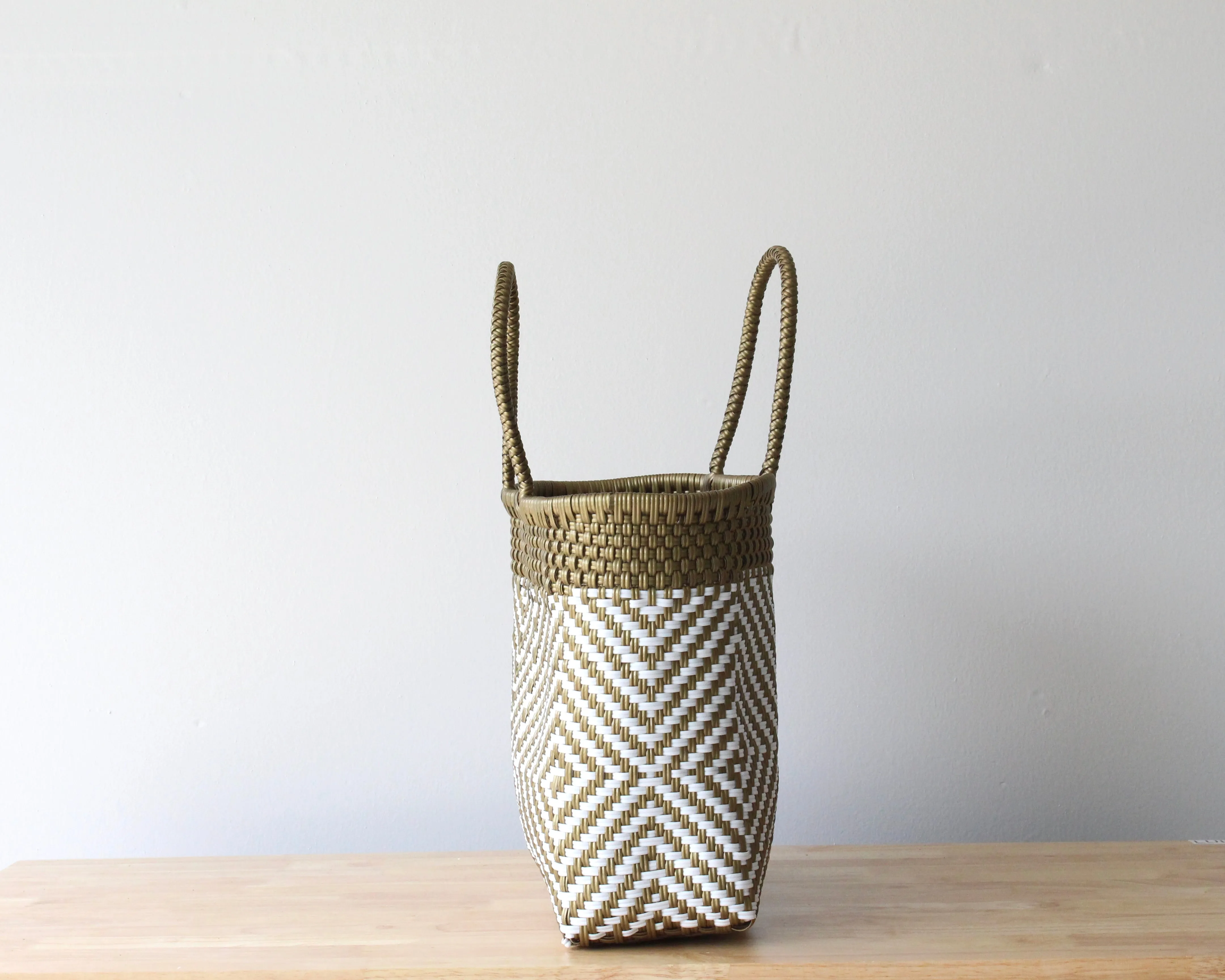 Gold & White Tote Bag by MexiMexi
