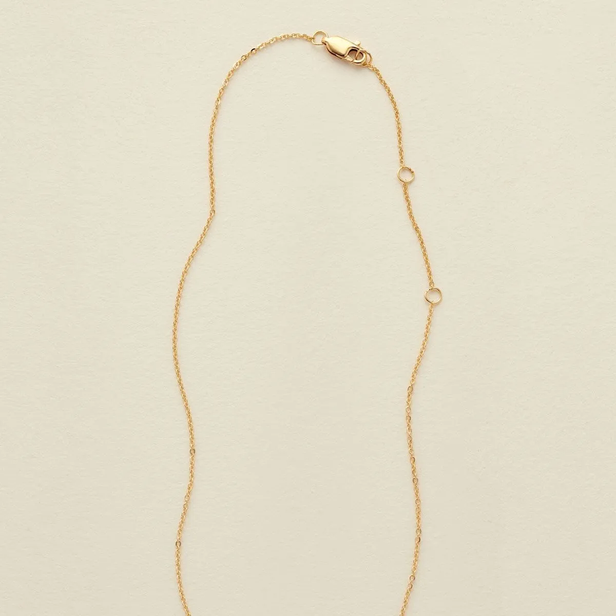 Hammered Crescent Bar Necklace