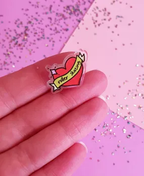 I Love Roller Skating Pin