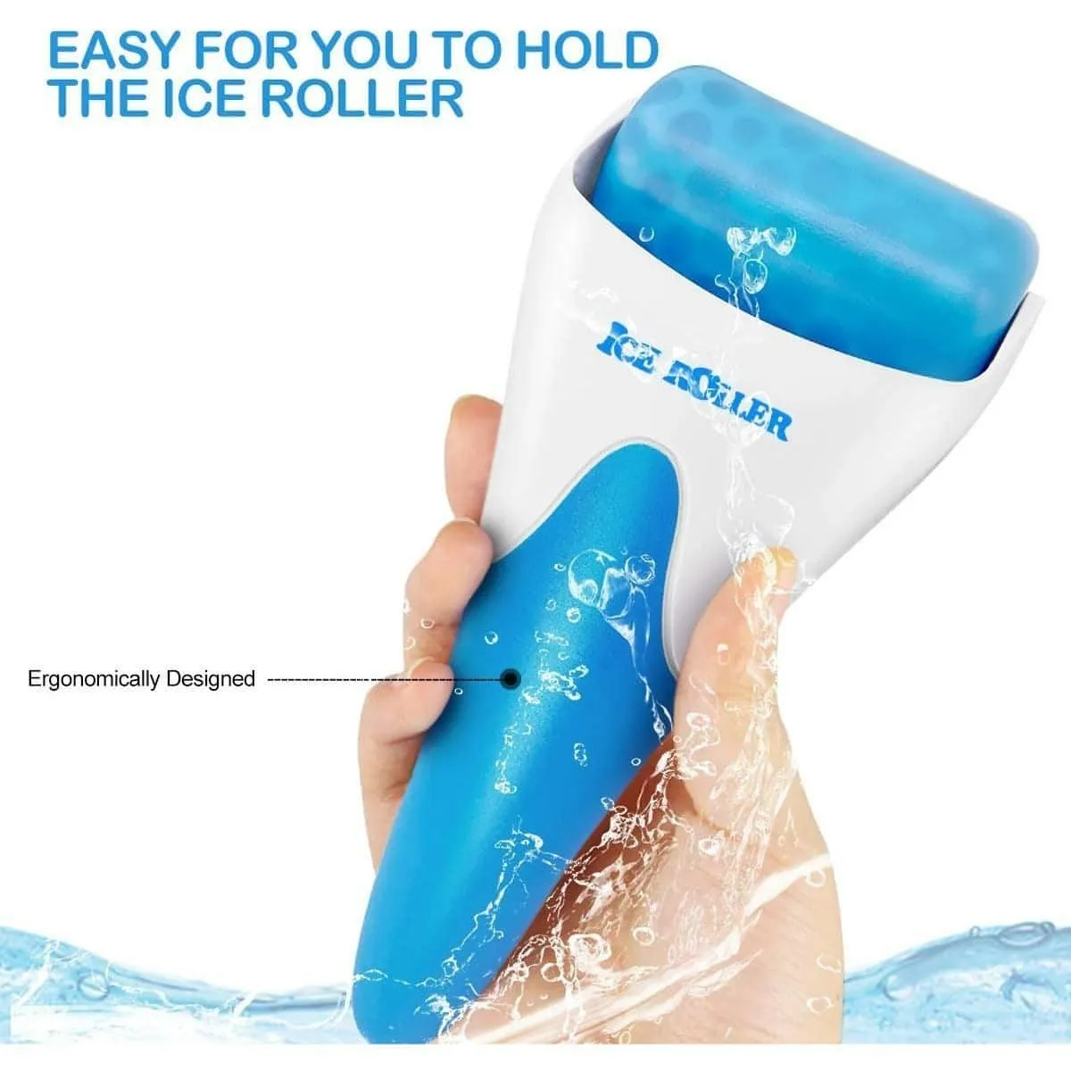 Ice Roller for Face and Eyes  | Cold Facial Ice Roller Massager for Eye Puffiness
