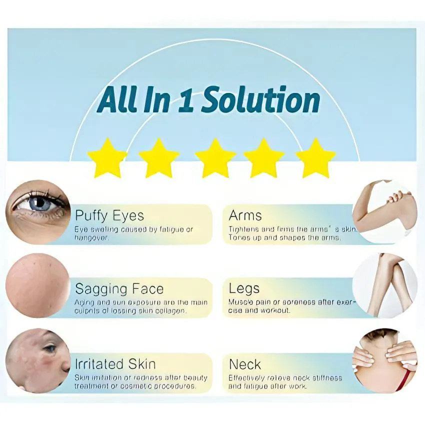 Ice Roller for Face and Eyes Puffiness | Pain Relief and Minor Injury, Skin Care Products with 2 Roller.