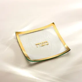 Judaica Square Matza Plate