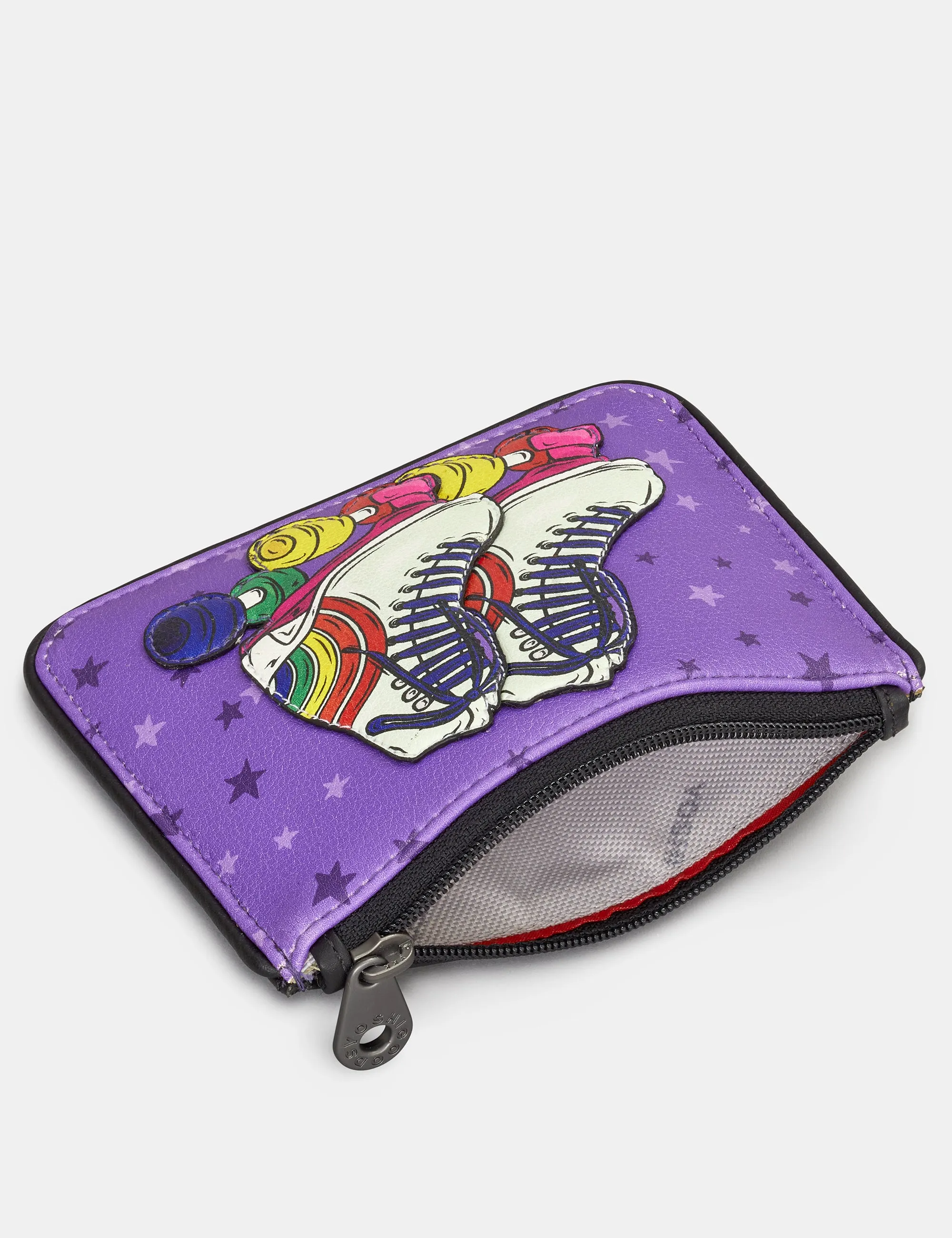 Let the Good Times Roll Zip Top Leather Purse