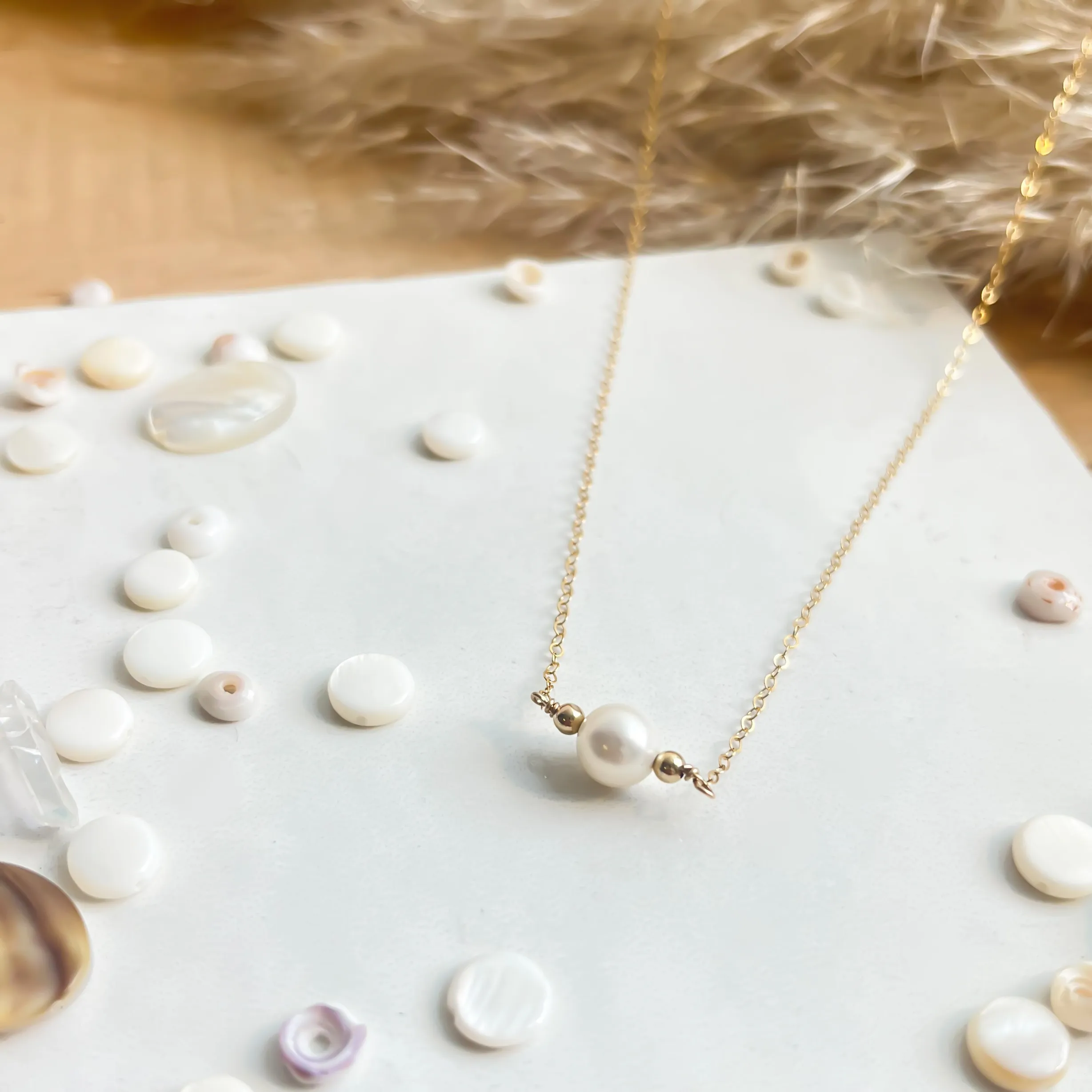 Single Pearl Necklace