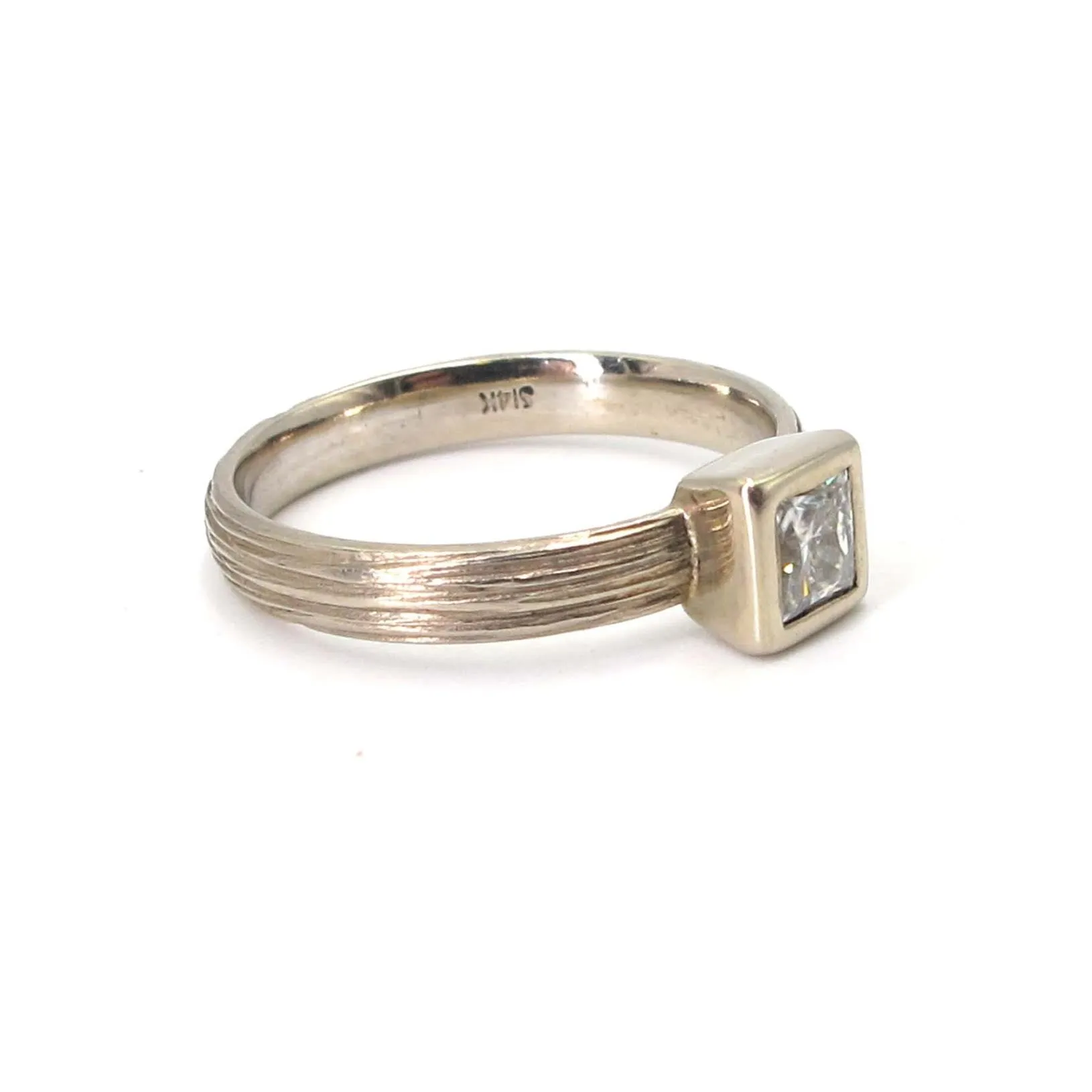 Square Moissanite Ring