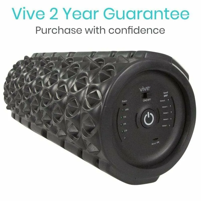 Vive Health Vibrating Foam Roller - Black