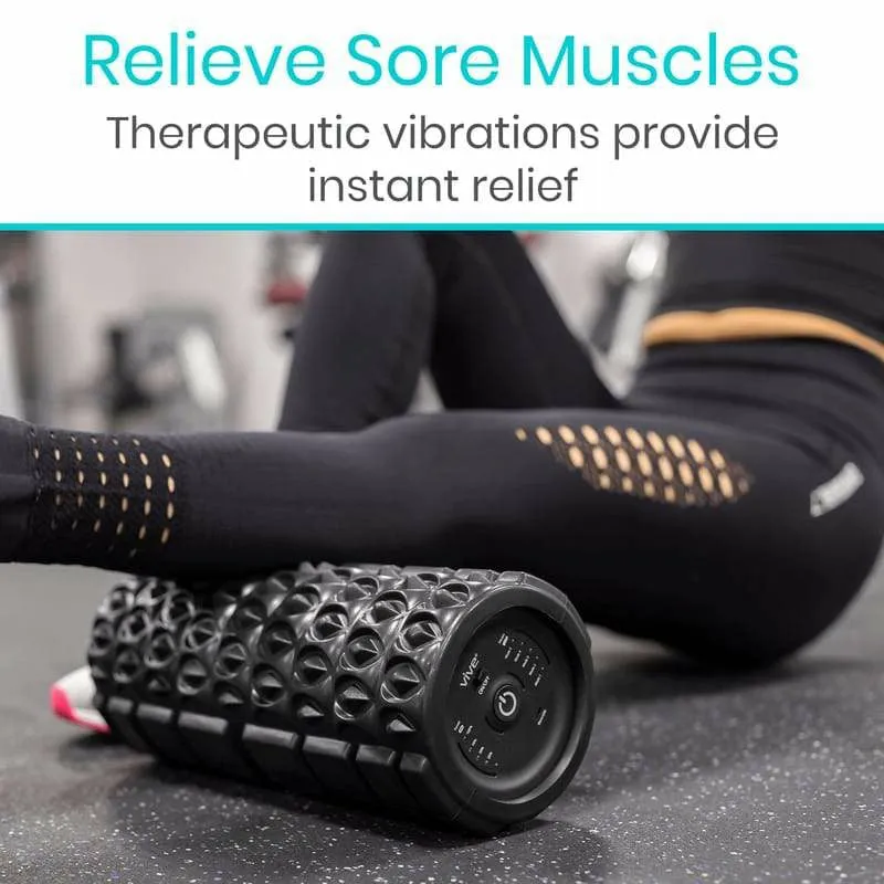 Vive Health Vibrating Foam Roller - Black